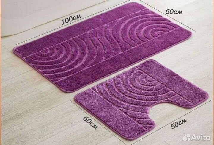 Коврики для ванной и туалета