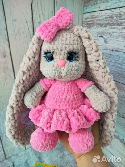 Зайка с зефирными ушками