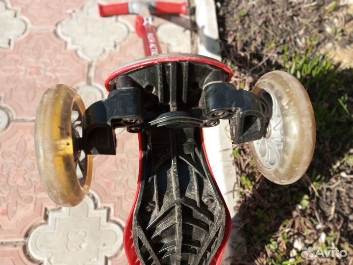 Самокат детский 3-х колесный самокат rush action