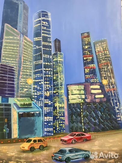 Картина маслом большого размера