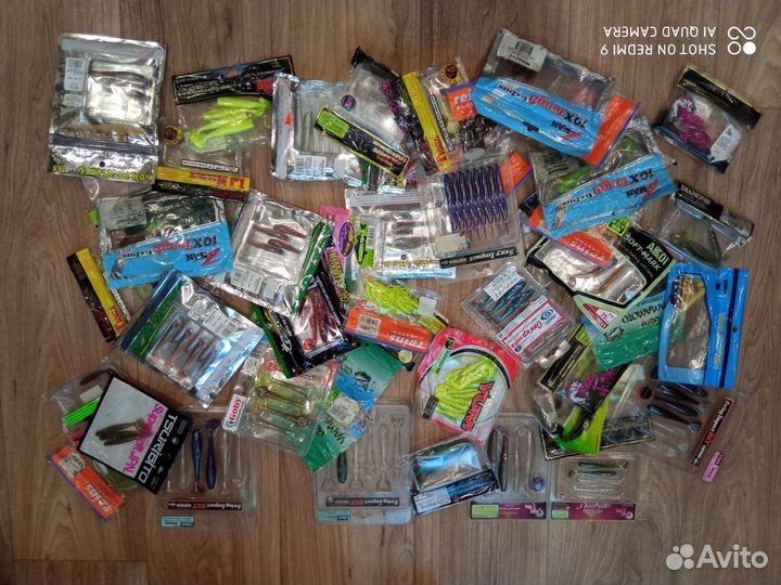 Остатки силиконовых приманок