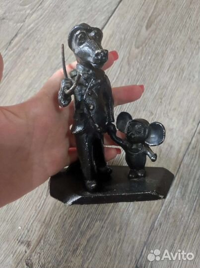 Статуэтка крокодил Гена и Чебурашка СССР