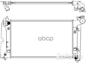 Радиатор системы охлаждения 34611023 Sakura