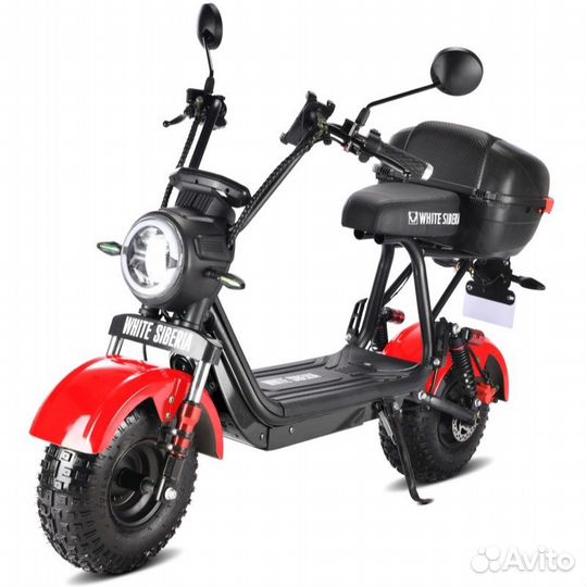 Электроскутер white siberia mini R 2.0 RED