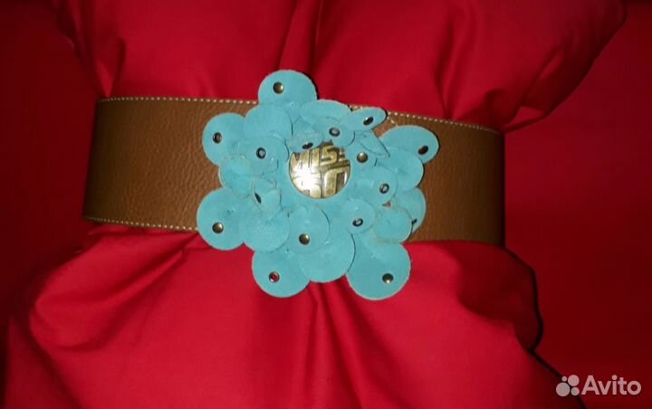 Кожанный широкий ремень miss sixty Италия