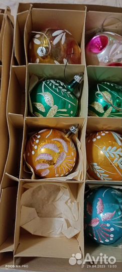 Елочные шары винтаж