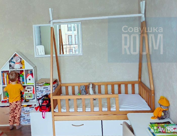 Новая детская кровать домик