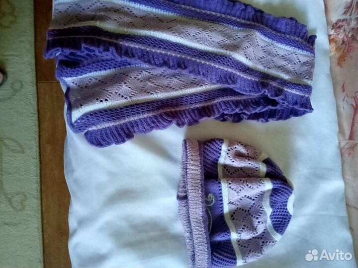 Комплект шапка и шарф