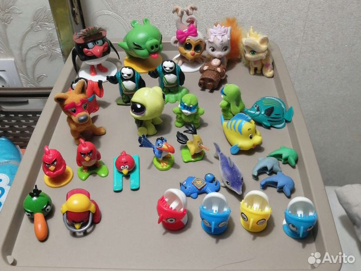 Фигурки киндер сюрприз.минилента-много