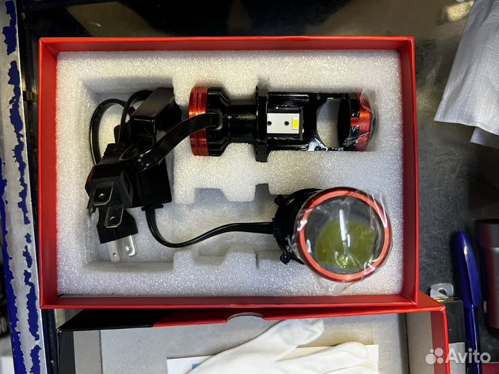 Светодиодные лампы led h4 с линзами