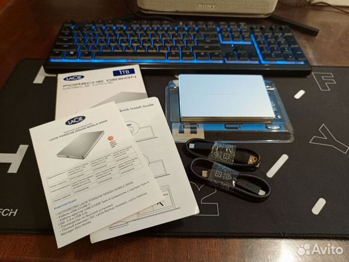 Внешний диск Lacie 1Tb Porsche