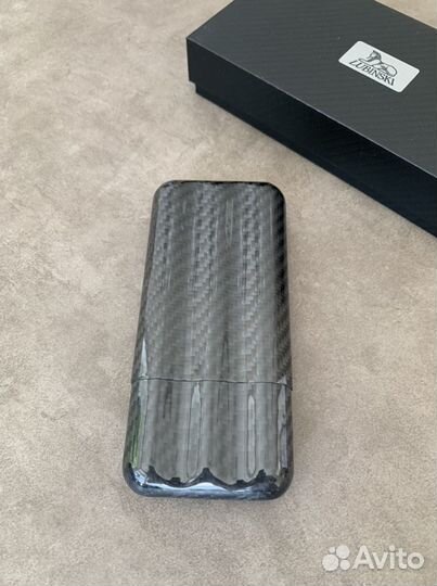 Чехол из карбона на 3 сигары (Италия)