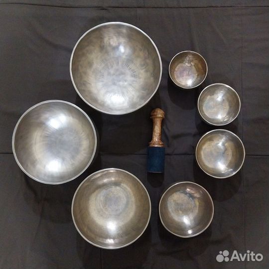 Поющие кованые чаши. Набор из 7 чаш