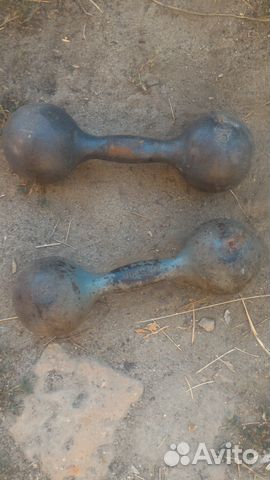3 кг чугунные Гантели 2штуки. Литые