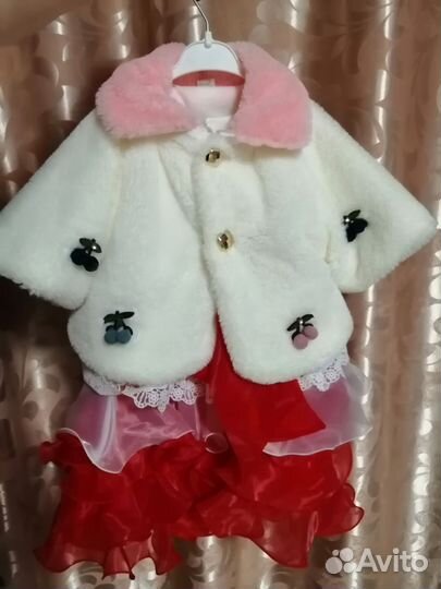 Платье для девочки с монто