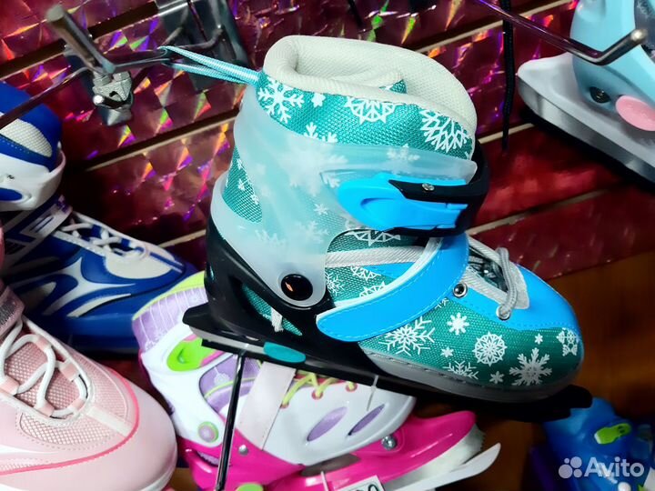 Коньки раздвижные новые р.34-38