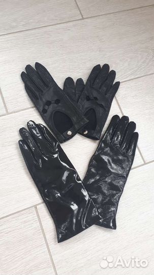 Перчатки женские кожаные новые