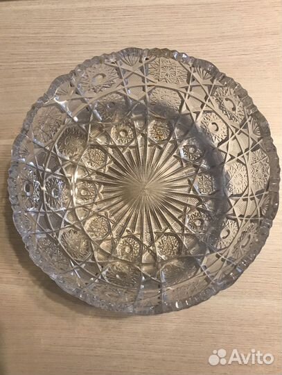 Салатница хрустальная большая СССР