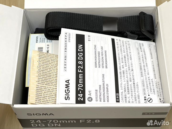 Sigma AF 24-70mm f/2.8 DG DN ART Sony E Новый