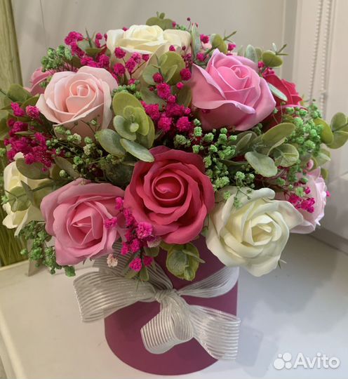 Букет цветов из мыла