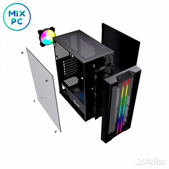 Корпус Powercase Mistral Evo Black cmieb-F4S