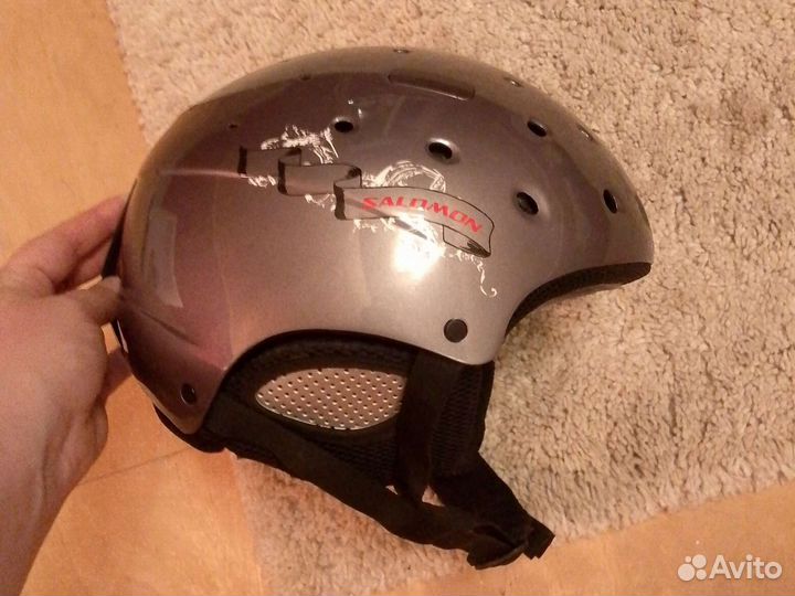 Горнолыжный шлем salomon gray серый