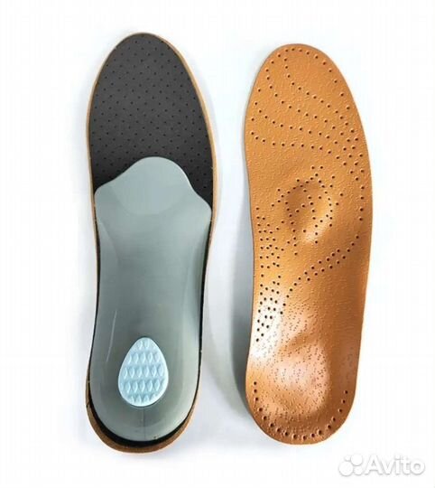 Кожаные ортопедические стельки р. 39-43