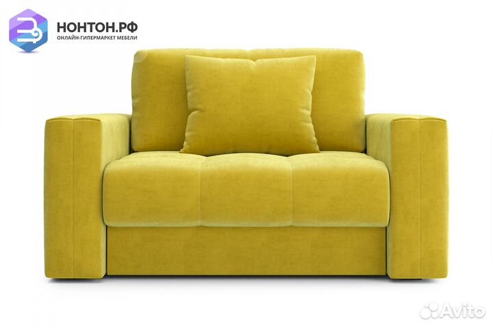 Кресло тик-так Монарх горчичное