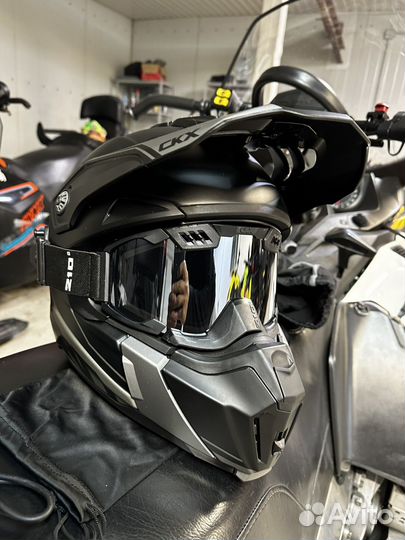 Шлем для снегохода CKX matt black