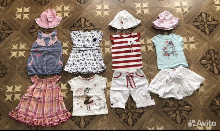 Пакет одежды на девочку 80-86