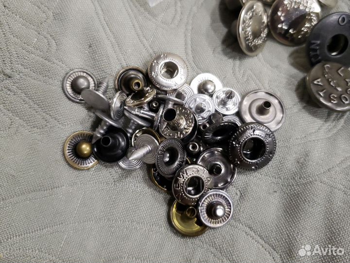 Металлические пуговицы для джинсов пакетом 16 шт