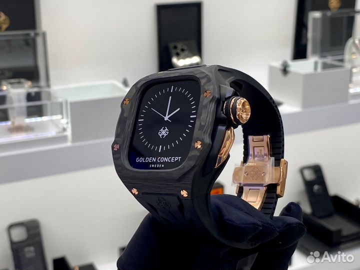 Корпус для Apple Watch rsciii49 Silver Carbon