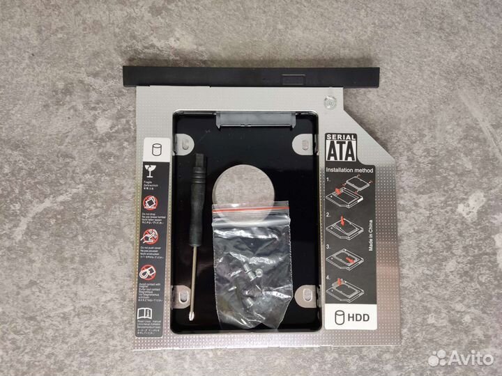 Салазки HDD для ноутбука, Optibay все размеры