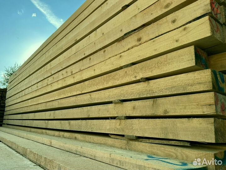 Доска обрезная 40х100х6000мм