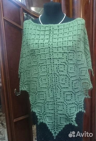 Шаль/шалетка ажурная небольшая новая