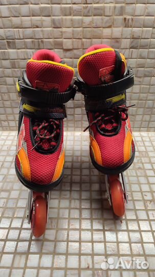 Роликовые коньки раздвижные 33-37 Тачки Cars