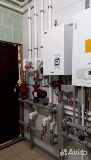 Монтаж отопления, ремонт/установка котлов и колоно