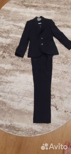 Школьный синий костюм на рост 128