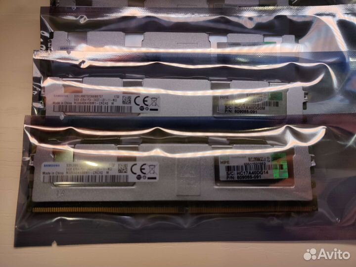 HPE серверная память DDR4 64Gb 2400Mhz ECC REG