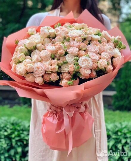 Кустовые пионовидные розы