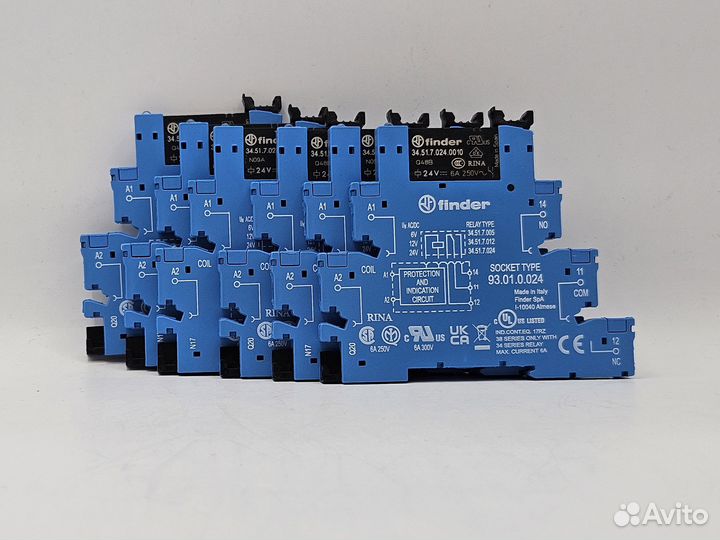 Реле Finder 1CO, 24VDC в сборе 38.51.0.024.0060