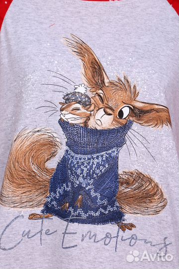 Оптом. ТК Пижама - красный №Н-324