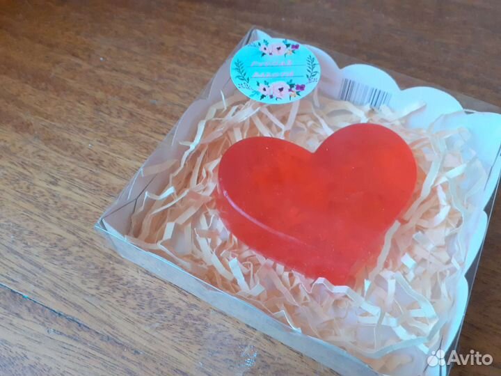 Мыло ручной работы сердце