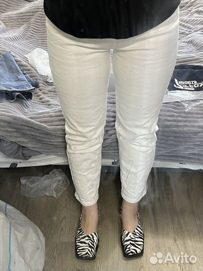 Джинсы белые женские 48