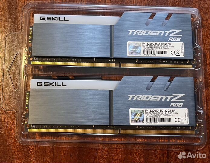 Оперативная память G.Skill trident Z RGB 32 гб