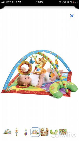 Развивающий коврик tiny love