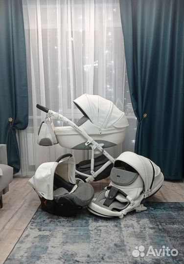 Коляска детская Эко кожа