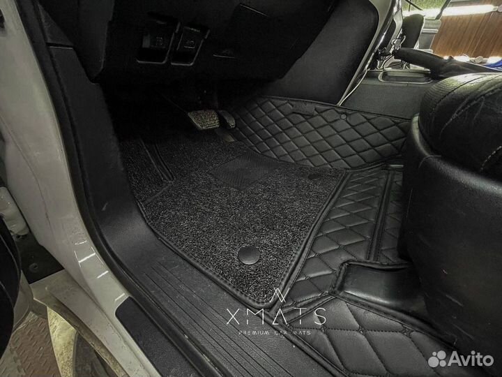 3D коврики из экокожи для Toyota Land Cruiser 200