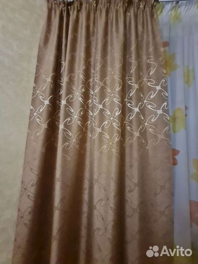 Шторы с гардиной