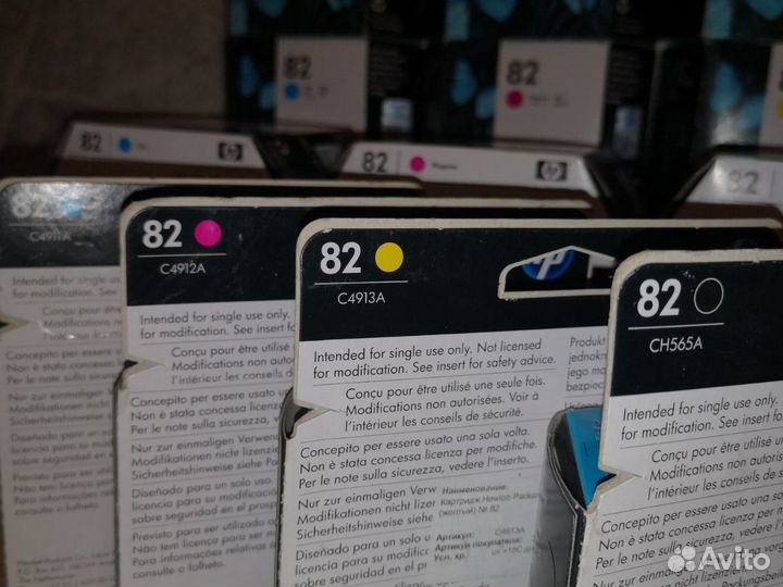 Картриджи hp 82 69ml